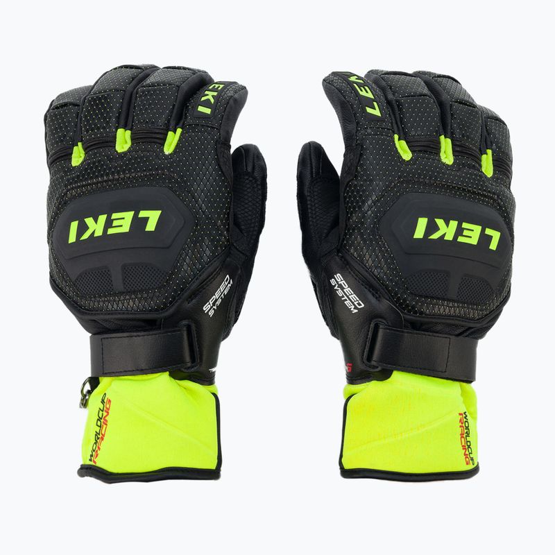 LEKI Guanti da sci da uomo Worldcup Race Flex S Speed System nero-verde 649802301080 3