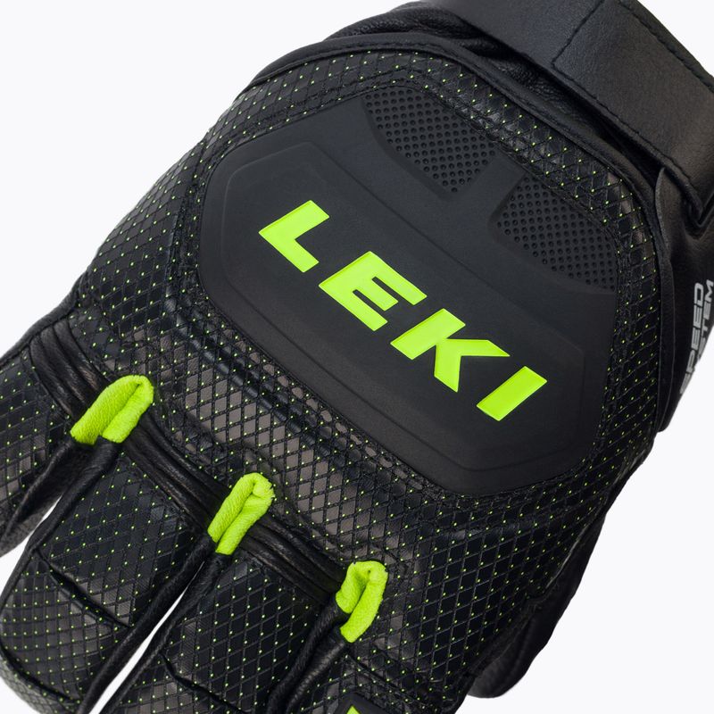 LEKI Guanti da sci da uomo Worldcup Race Flex S Speed System nero-verde 649802301080 5