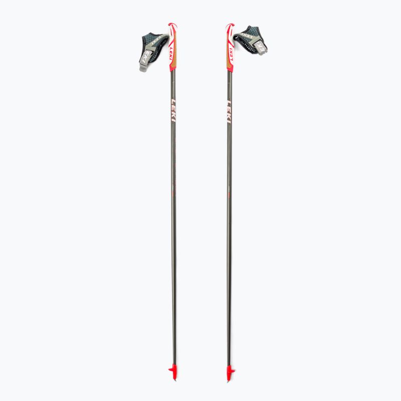 LEKI Flash Carbon bastoncini da nordic walking grigio 65025601115