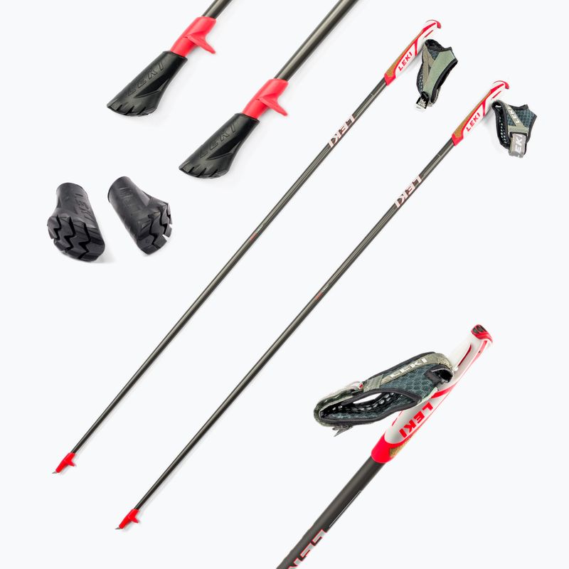 LEKI Flash Carbon bastoncini da nordic walking grigio 65025601115 6