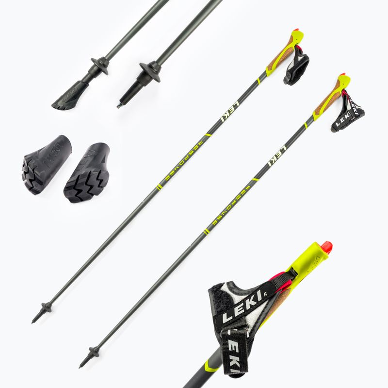 LEKI Response bastoncini da nordic walking grigio 65025201110 6