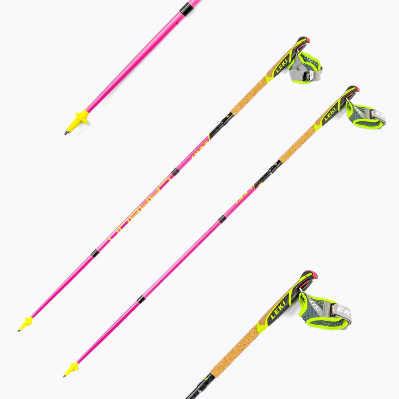 LEKI Micro Trail Pro bastoncini da corsa rosa 65025852110 6