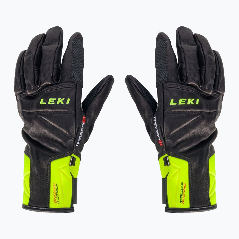 LEKI Worldcup Race Speed 3D guanto da sci da uomo nero-verde 650801301090 2