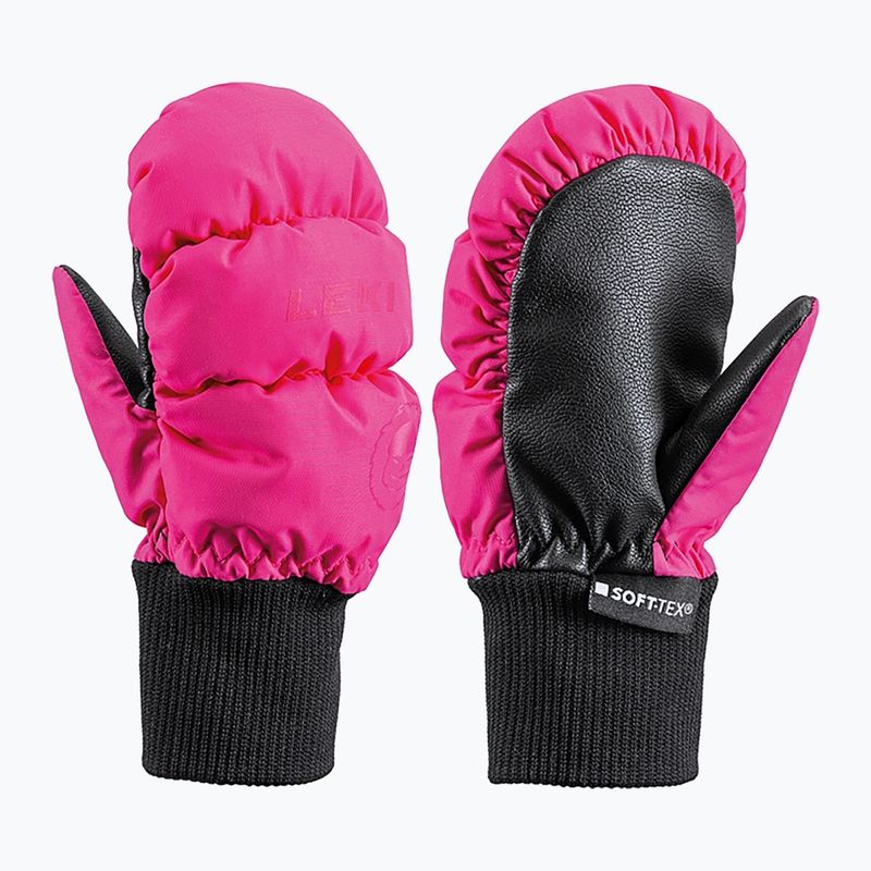LEKI Guanti da sci per bambini Little Eskimo Mitt Short rosa 650802403030 6