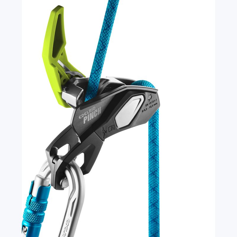 Dispositivo di assicurazione EDELRID Pinch antracite/oasi 5