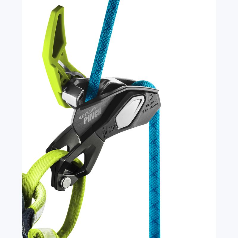 Dispositivo di assicurazione EDELRID Pinch antracite/oasi 6