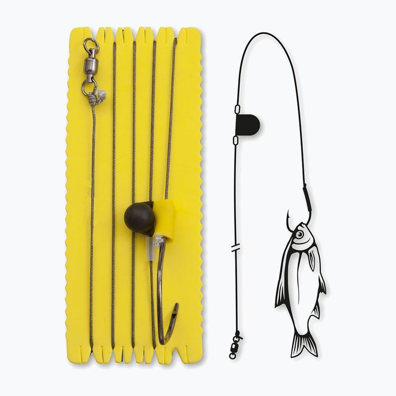 Black Cat catfish leader 4336115 amo a cricchetto 1,20 m 1 pz.