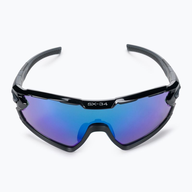 Occhiali da sole CASCO SX-34 Carbonic nero/blu specchiato 5