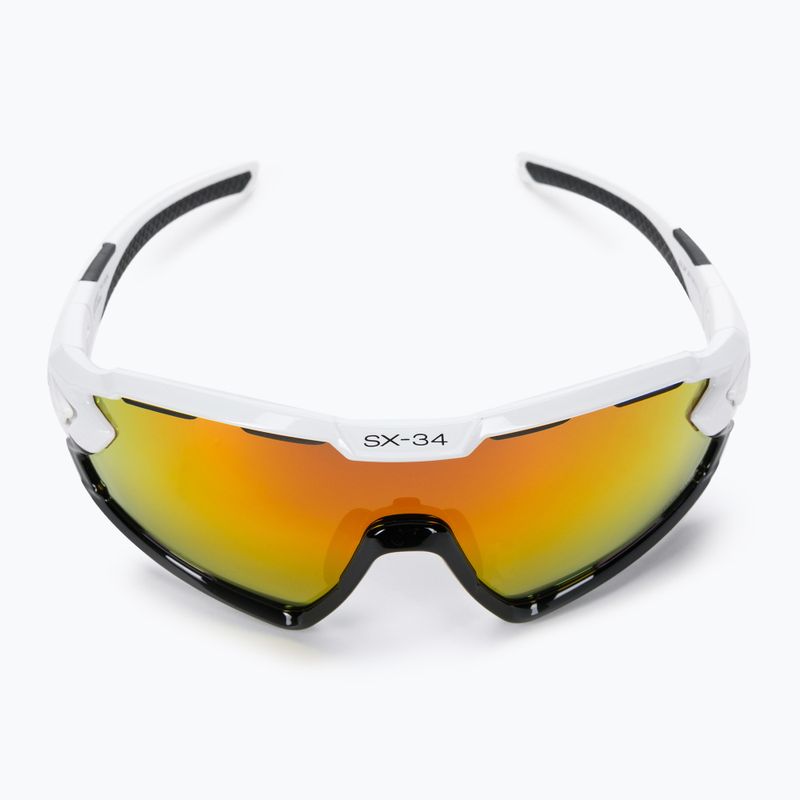 Occhiali da sole CASCO SX-34 Carbonic bianco/nero/rosso 5