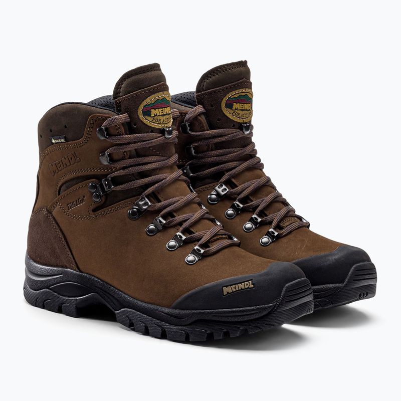 Stivali da trekking da uomo Meindl Kansas GTX marrone scuro 5