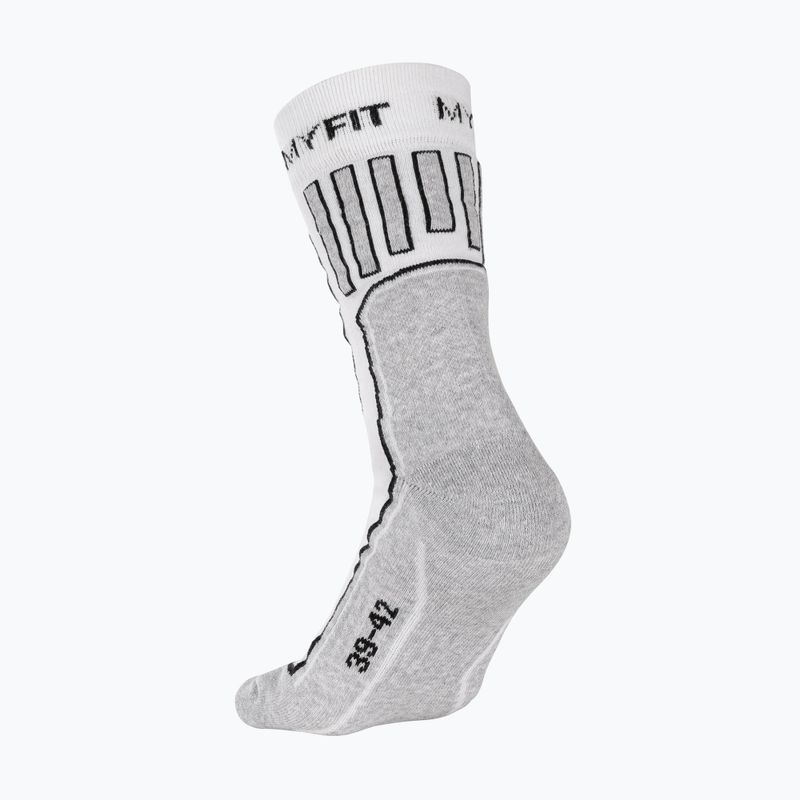 Calze da pattinaggio Powerslide MyFit bianco/grigio 5
