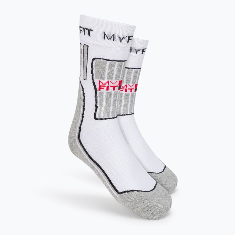 Calze da pattinaggio Powerslide MyFit bianco/grigio