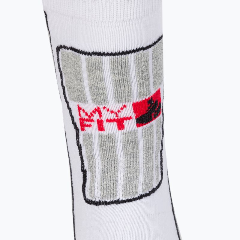 Calze da pattinaggio Powerslide MyFit bianco/grigio 3