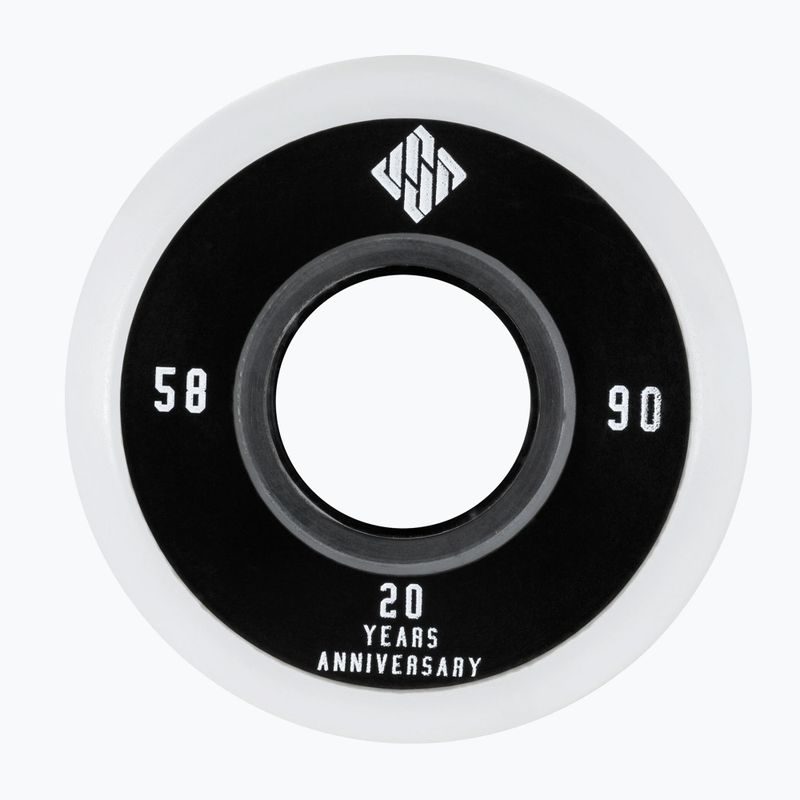USD Team 58 mm/90A ruote rollerblade 4 pezzi latteo