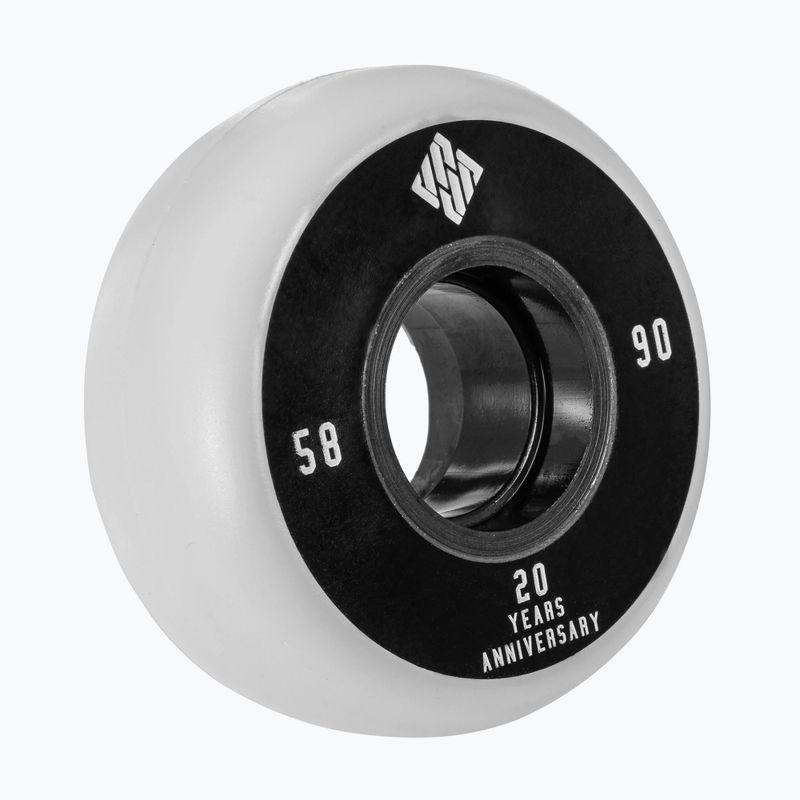 USD Team 58 mm/90A ruote rollerblade 4 pezzi latteo 2