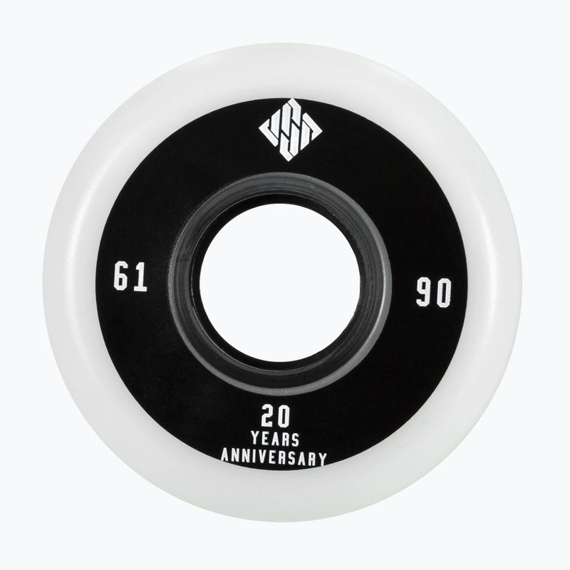 USD Team 61 mm/90A ruote rollerblade 4 pezzi latteo