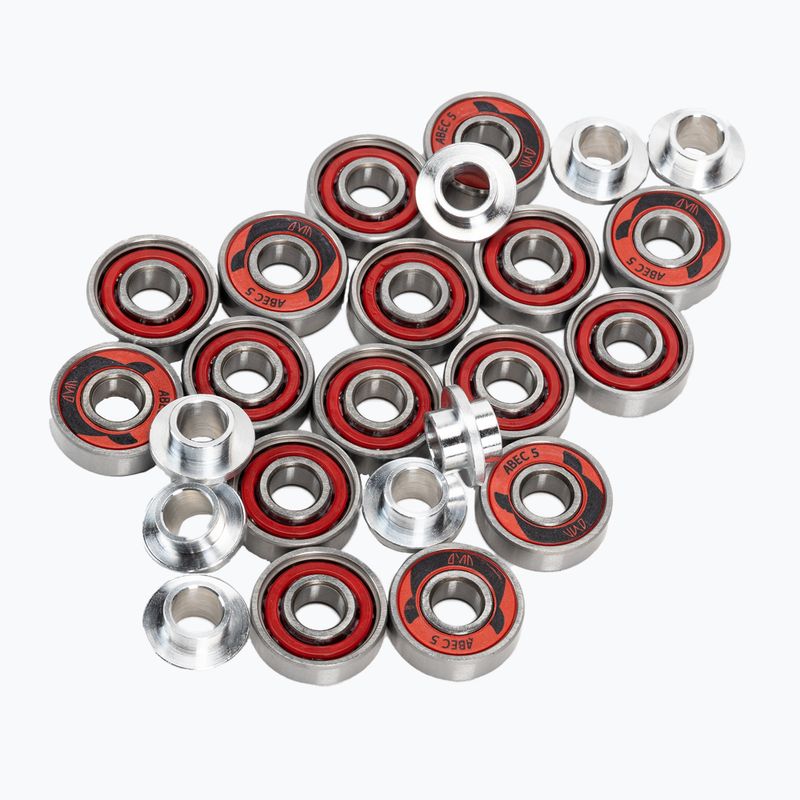 Powerslide PS One Distanziali/Cuscinetti ruote rollerblade 84 mm/82A 8 pezzi rosso. 3