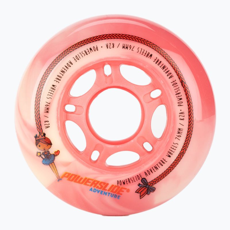 Powerslide Princess Girls Ruota 76 mm/80A 4 pezzi rosso. 2