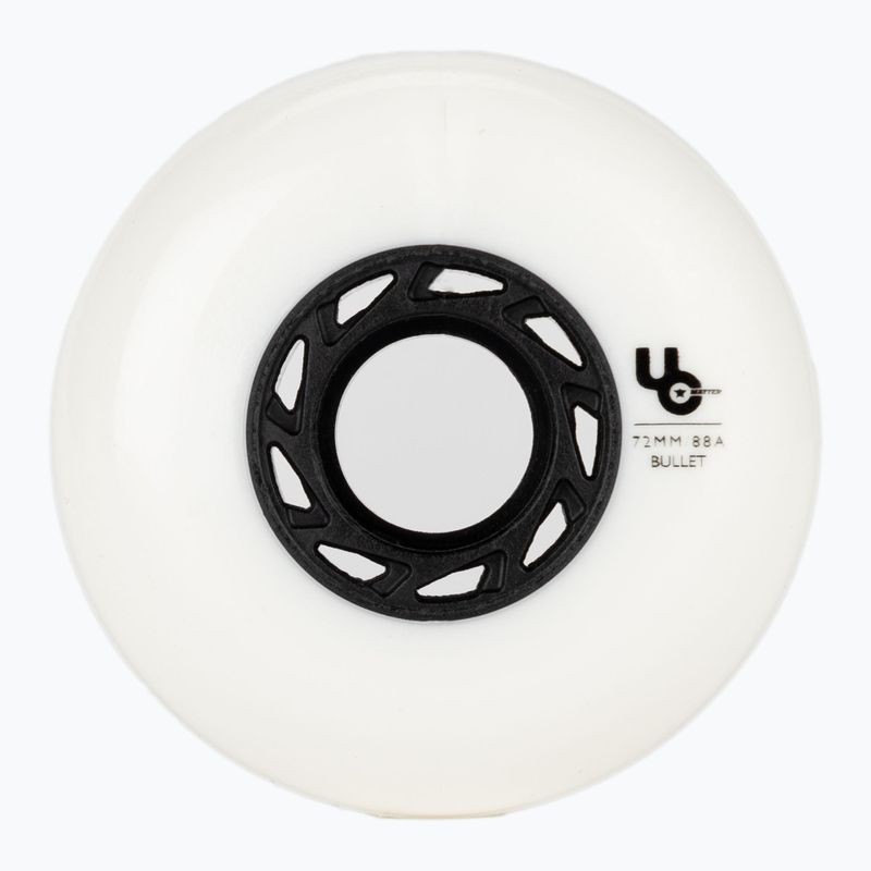 Powerslide Team 72 mm/88A ruote per rollerblade 4 pz. bianco 2