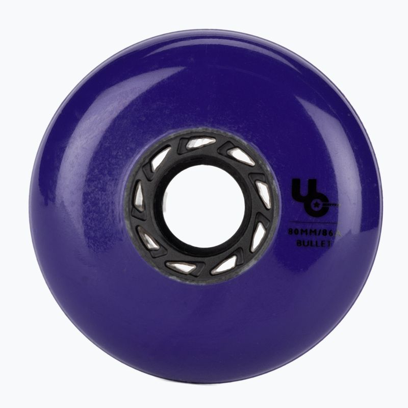 RUOTE UNDERCOVER Ruote rollerblade Team Bullet Radius 80 mm/86A 4 pezzi viola 2