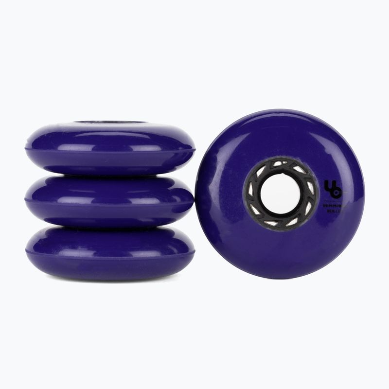 RUOTE UNDERCOVER Ruote rollerblade Team Bullet Radius 80 mm/86A 4 pezzi viola