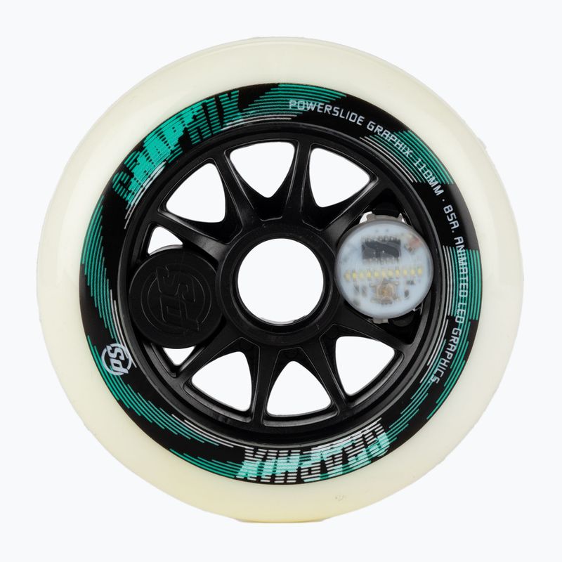 Powerslide Graphix ruota destra 110 mm/85A bianco