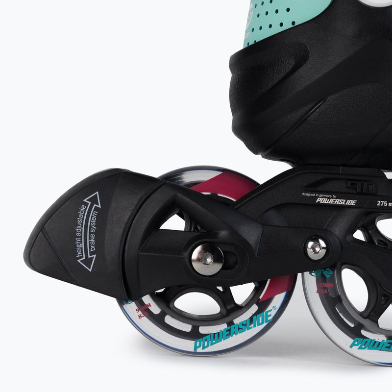 Pattini a rotelle Powerslide da donna Radon Teal 90 nero/bianco 7