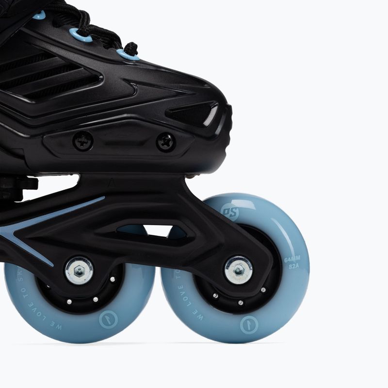 Pattini a rotelle per bambini Powerslide Khaan LTD nero/blu 6