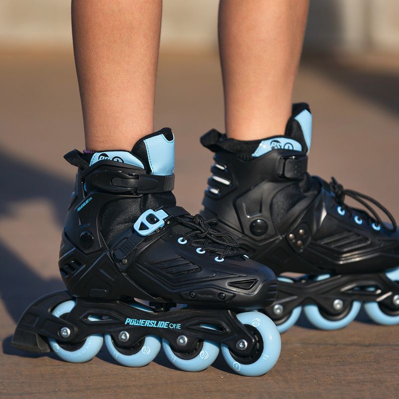 Pattini a rotelle per bambini Powerslide Khaan LTD nero/blu 8