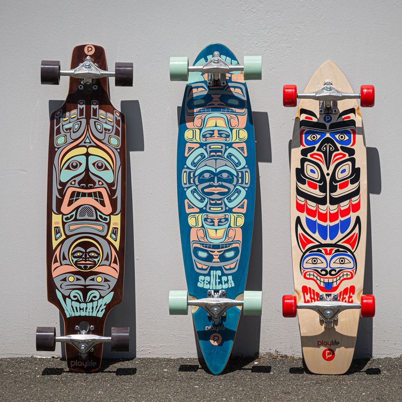 Playlife Mojave longboard skateboard 13