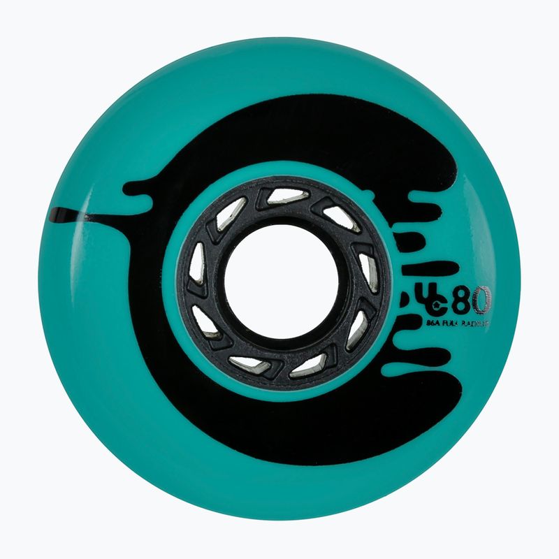RUOTE UNDERCOVER Ruote per pattini a rotelle Cosmic 80 mm/88A 4 pezzi roche teal
