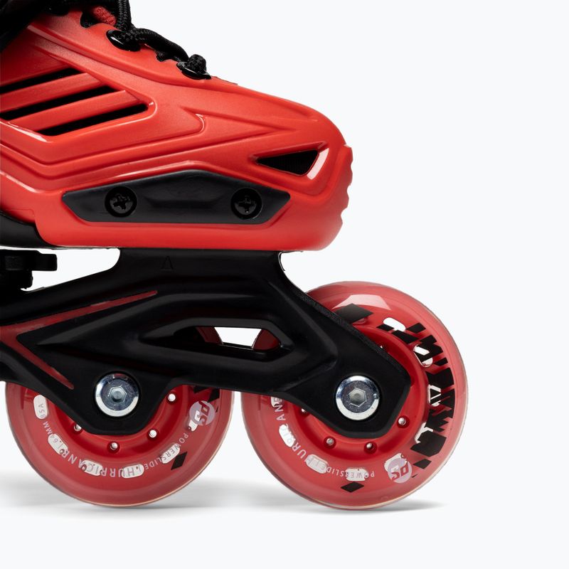 Pattini a rotelle per bambini Powerslide Khaan LTD rosso/nero 6