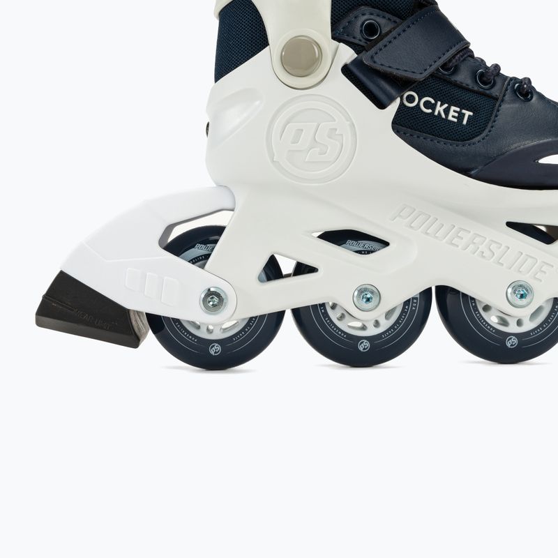 Pattini a rotelle per bambini Powerslide Rocket bianco/blu navy 7