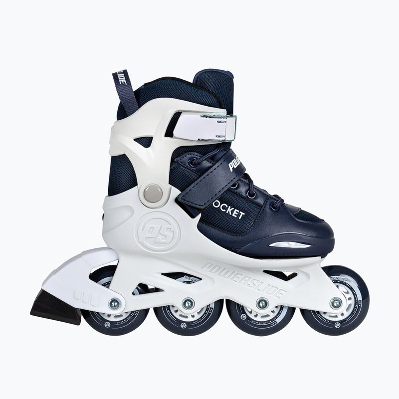 Pattini a rotelle per bambini Powerslide Rocket bianco/blu navy 9