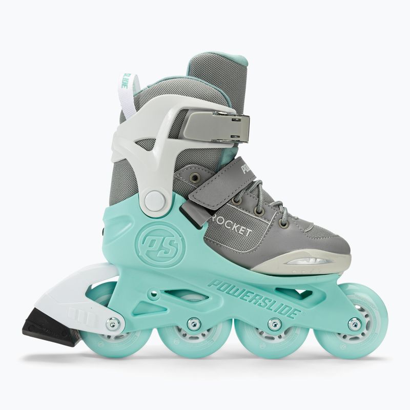 Pattini a rotelle per bambini Powerslide Rocket grigio/teal 6