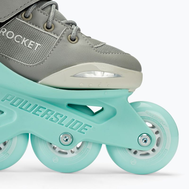 Pattini a rotelle per bambini Powerslide Rocket grigio/teal 7