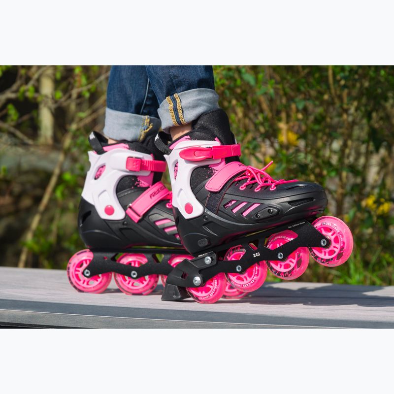 Pattini a rotelle per bambini Powerslide Khaan SQD Jr rosa 5