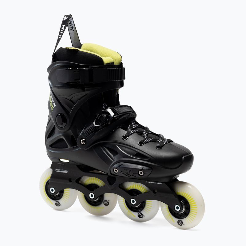 Pattini a rotelle Powerslide Imperial One 80 nero/giallo da uomo