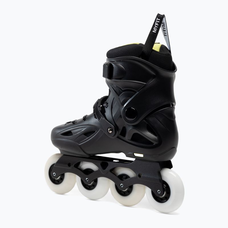 Pattini a rotelle Powerslide Imperial One 80 nero/giallo da uomo 3