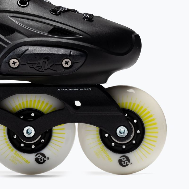 Pattini a rotelle Powerslide Imperial One 80 nero/giallo da uomo 6