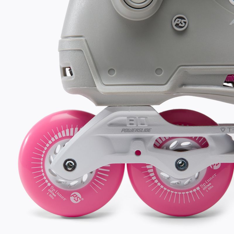 Pattini a rotelle Powerslide da donna Next SL 80 grigio/rosa 7