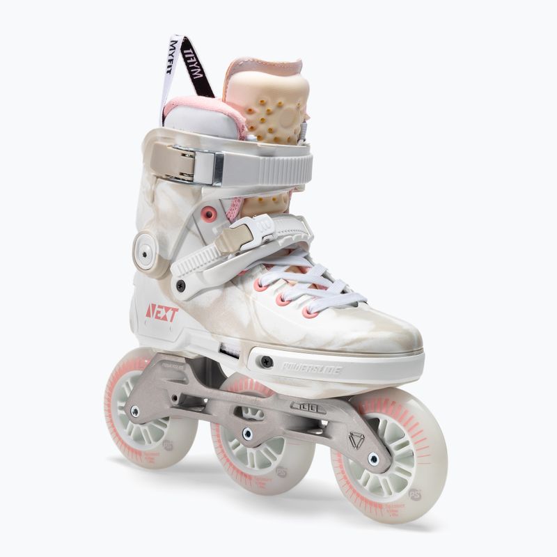 Pattini a rotelle da donna Powerslide Next Marble 100 rosa