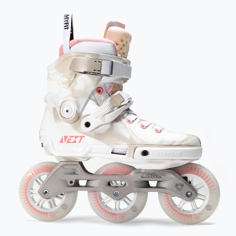 Pattini a rotelle da donna Powerslide Next Marble 100 rosa 2