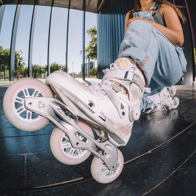 Pattini a rotelle da donna Powerslide Next Marble 100 rosa 14