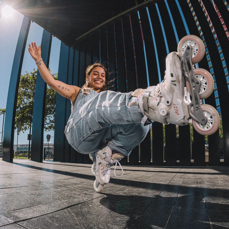 Pattini a rotelle da donna Powerslide Next Marble 100 rosa 15