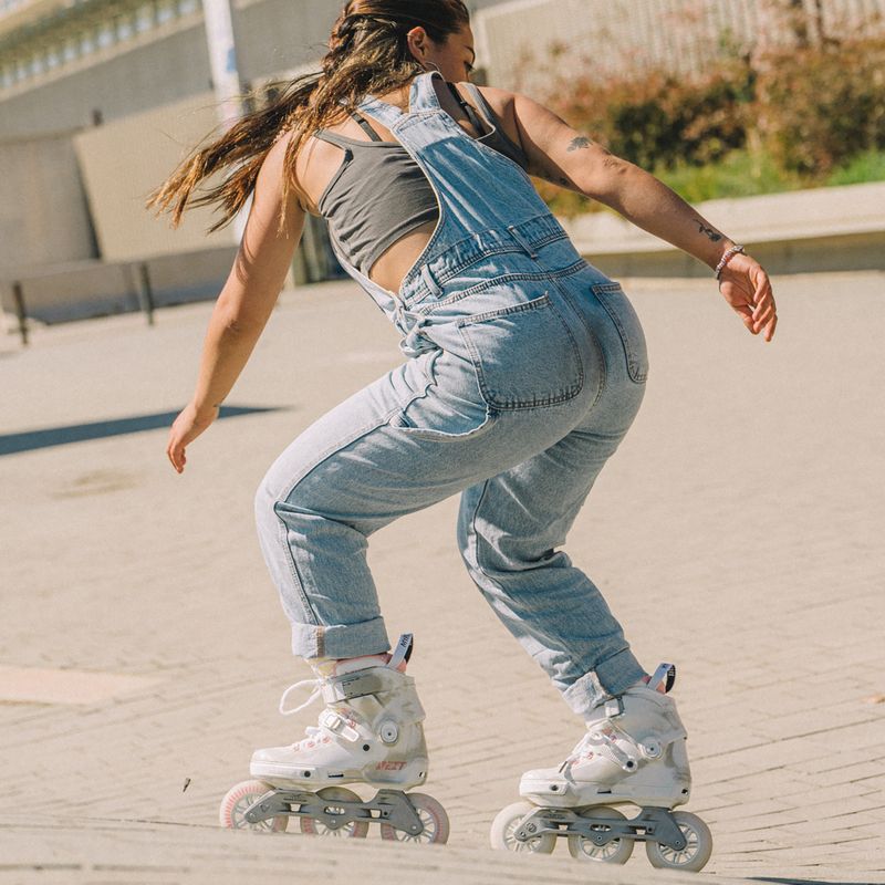 Pattini a rotelle da donna Powerslide Next Marble 100 rosa 19