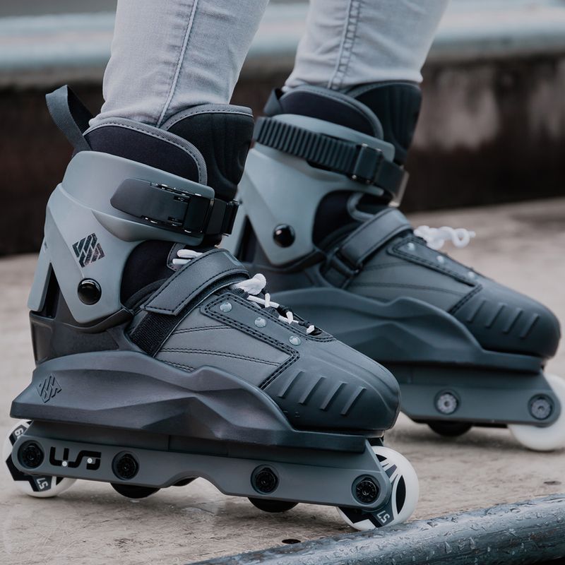 Pattini a rotelle per bambini Powerslide Transformer nero/grigio 10