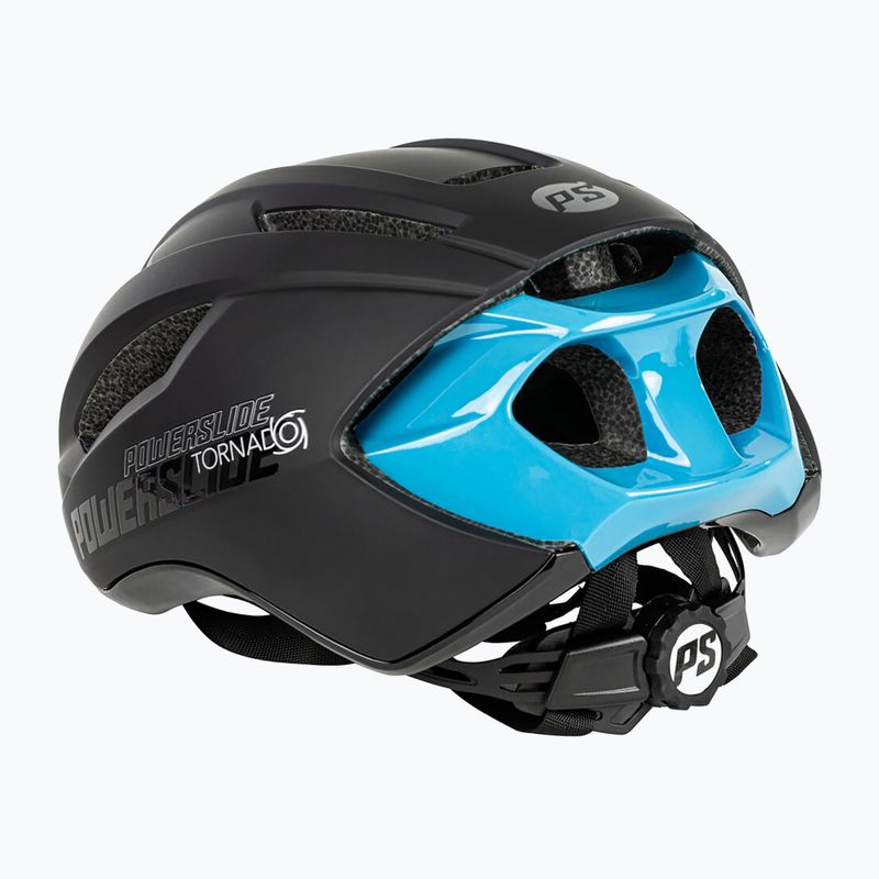 Casco Powerslide Tornado nero/teal 2