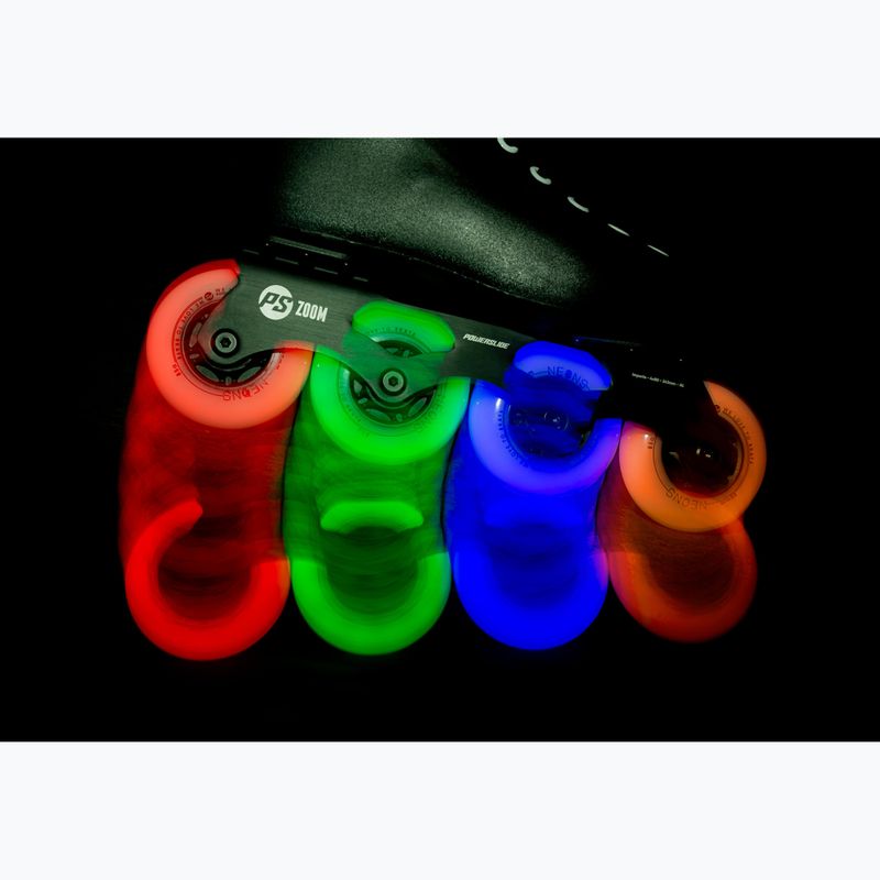 Powerslide Neons 80 mm/85A ruote rollerblade 4 pezzi rosso. 5
