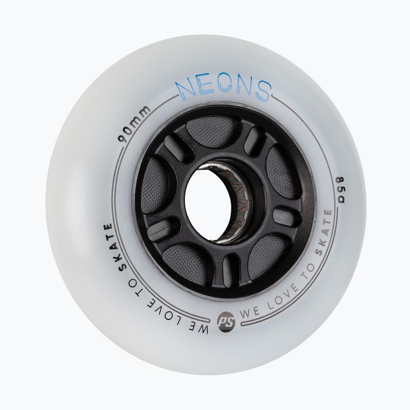 Powerslide Neons 90 mm/85A ruote rollerblade 4 pezzi blu. 2